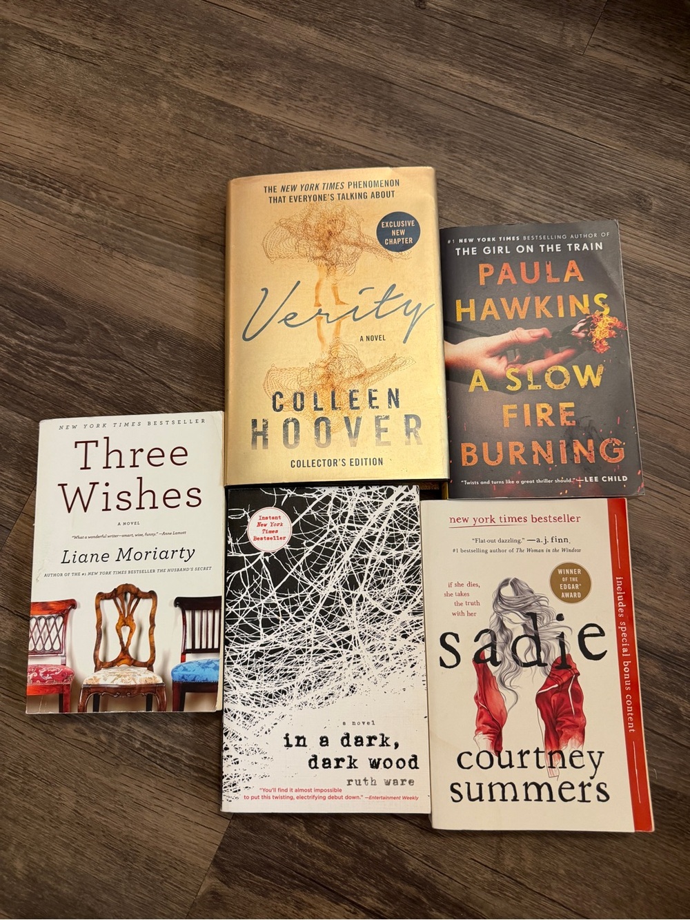 Thriller book bundle verity Hoover liane moriarty